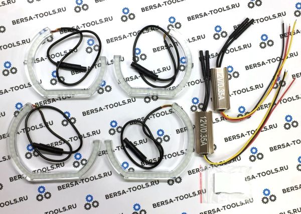 Светодиодные ангельские глазки Crystal Angel Eyes BMW E90 (Двухцветные)