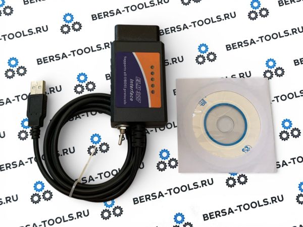 Диагностический адаптер ELM327 с чипом PIC18F25K80 (USB, V 1.5)