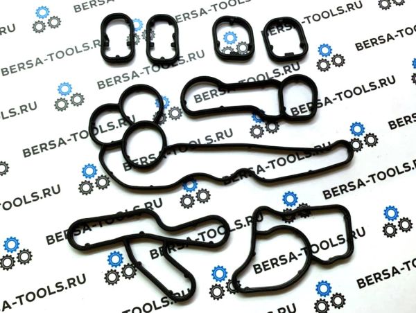 Комплект уплотнительных прокладок теплообменника, масляного стакана BMW N47, N57