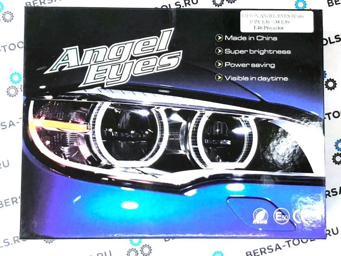 Ангельские глазки Cotton для BMW E36, E38, E39, E46  (Белый)