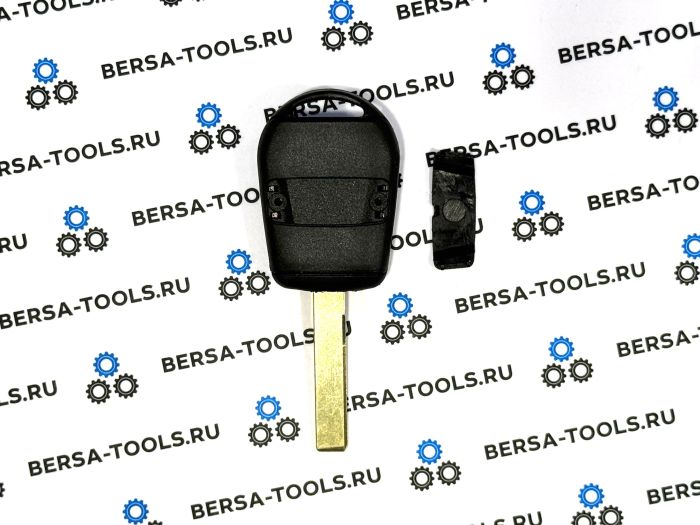 Двухкнопочный ключ BMW с лезвием нового образца HU92