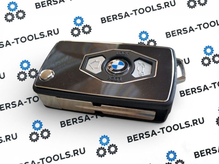 Корпус выкидного ключа "тумбочка" для BMW (С лезвием старого образца HU58)