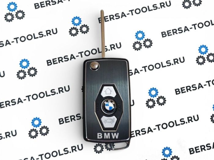 Корпус выкидного ключа "тумбочка" для BMW (C лезвием нового образца HU92)