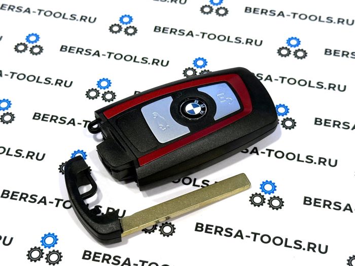 Корпус смарт-ключа BMW F-series красный (3 кнопки)