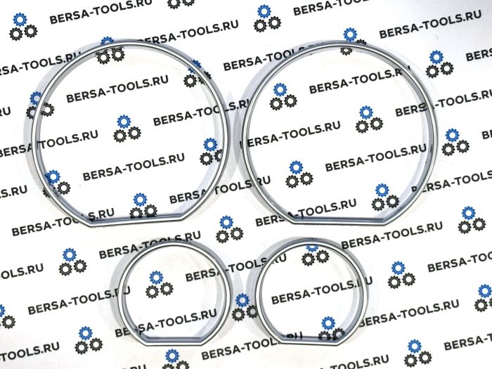 Кольца в приборную панель BMW E46 (Матовый хром)