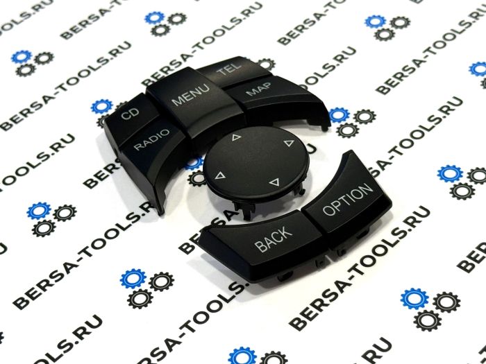 Кнопки джойстика управления мультимедиа CIC BMW F20, F22, F30, F34, F36, F10, F02, F06, F25, F15, F16 (65829206446) (6 деталей)