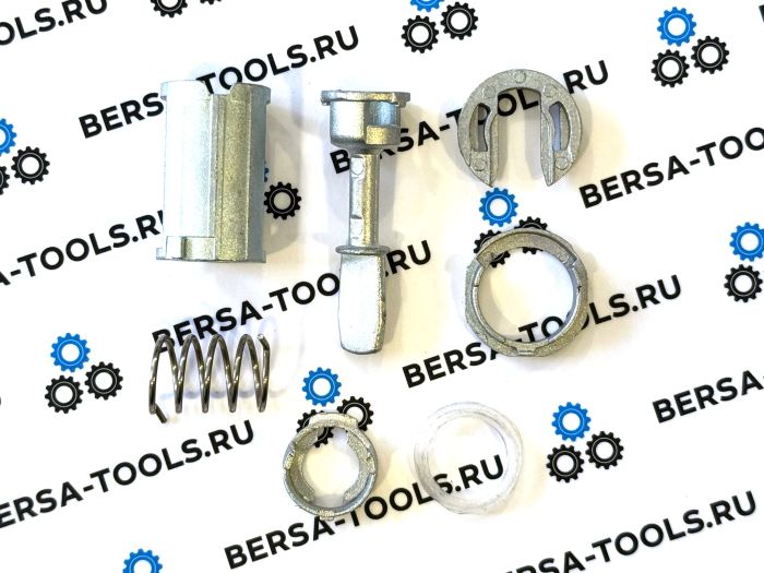 Ремкомплект личинки дверного замка VAG 1U0837167E (шток 45 мм, 7 деталей)