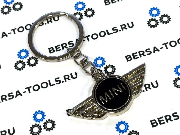 Металлический брелок с логотипом MINI (Чёрный)