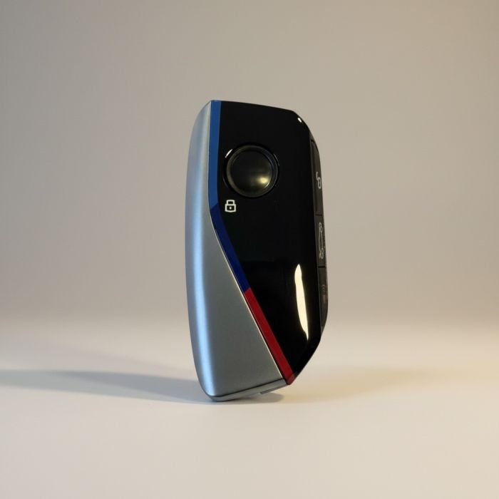 Корпус смарт ключа BMW F-series, G-series (Цвет: Серебро, Кнопка «Звук»)