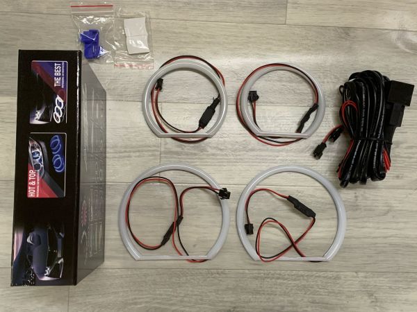 Ангельские глазки Cotton для BMW X3 E83, E46 compact БЕЛЫЕ