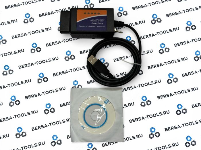 Диагностический адаптер ELM327 с чипом PIC18F25K80 (USB, V 1.5)