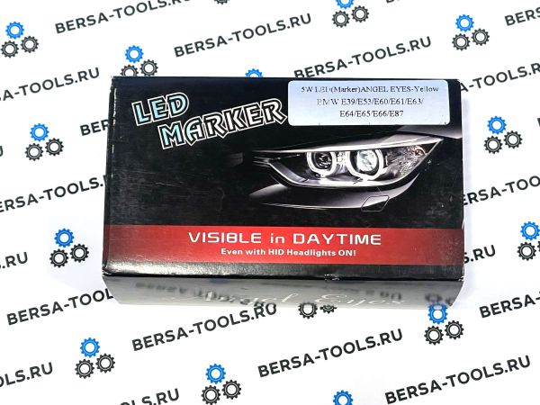 Диодные маркеры в штатные глазки для BMW 5W Желтый