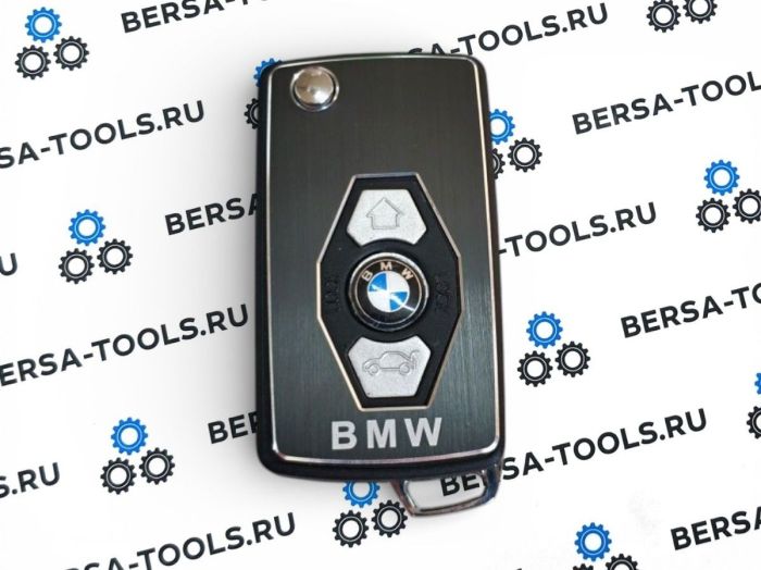 Корпус выкидного ключа "тумбочка" для BMW (C лезвием нового образца HU92)