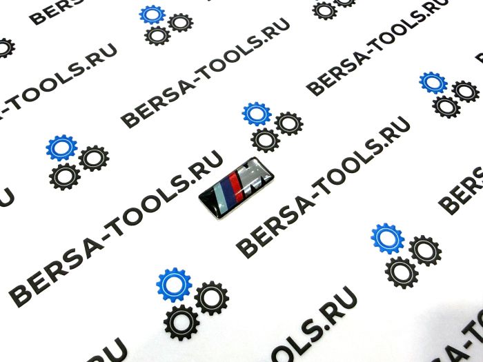 Эмблема на руль BMW M-Power (прямоугольная 16 х 7)