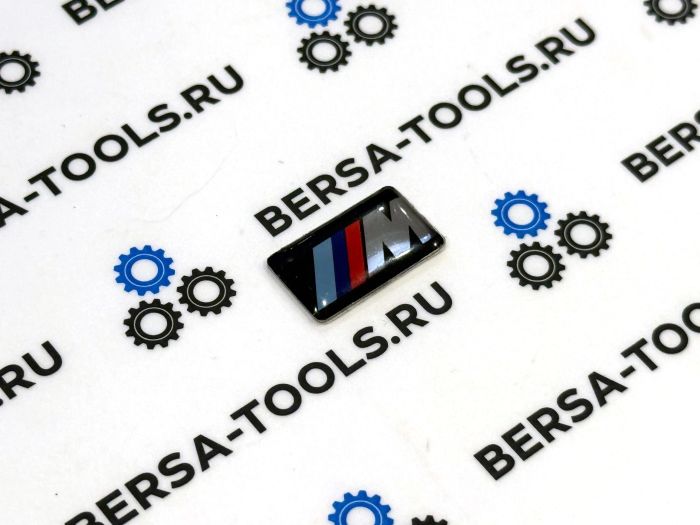 Эмблема на руль BMW M-Power (прямоугольная 19 х 11)