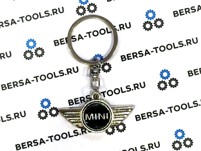 Металлический брелок с логотипом MINI (Чёрный)
