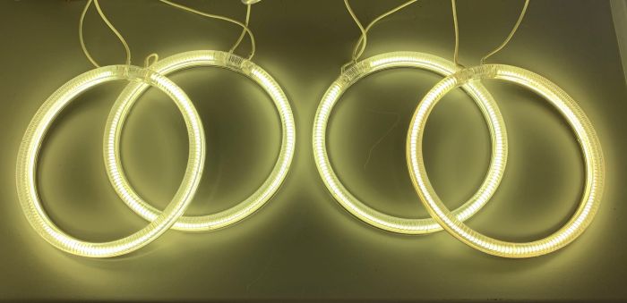 Ангельские глазки CCFL BMW E30, Е32, Е34 (Желтый)