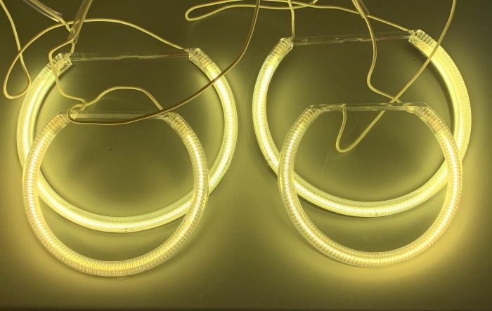 Ангельские глазки CCFL для BMW Е83, Е46 compact (Желтый)