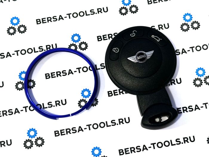 Декоративное кольцо для смарт-ключа MINI Cooper (синий)