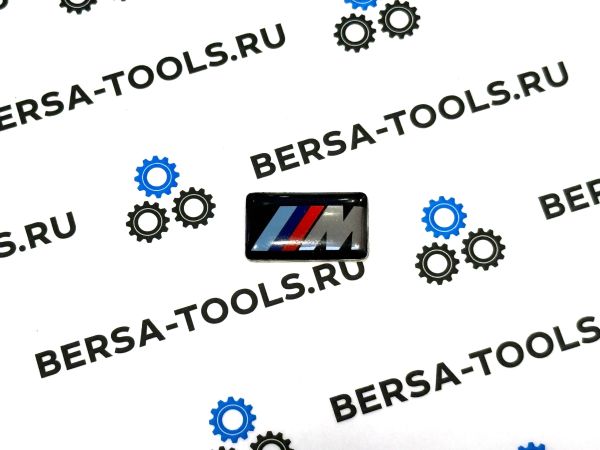 Эмблема на руль BMW M-Power (прямоугольная 19 х 11)