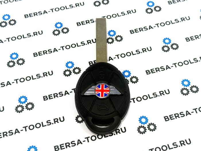 Корпус ключа Mini Cooper (3 кнопки) с Британским флагом