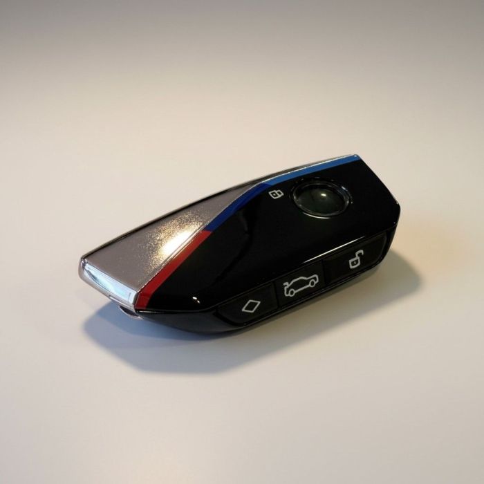 Корпус смарт ключа BMW для G, F, U series (Цвет: Розовый, Кнопка «Ромб»)