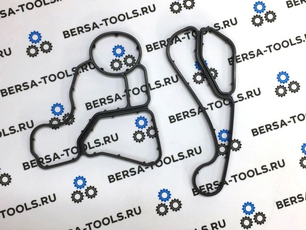 Комплект прокладок теплообменника и корпуса масляного фильтра BMW N20, N26, N51, N52,  N52N,  N53, N54, N55