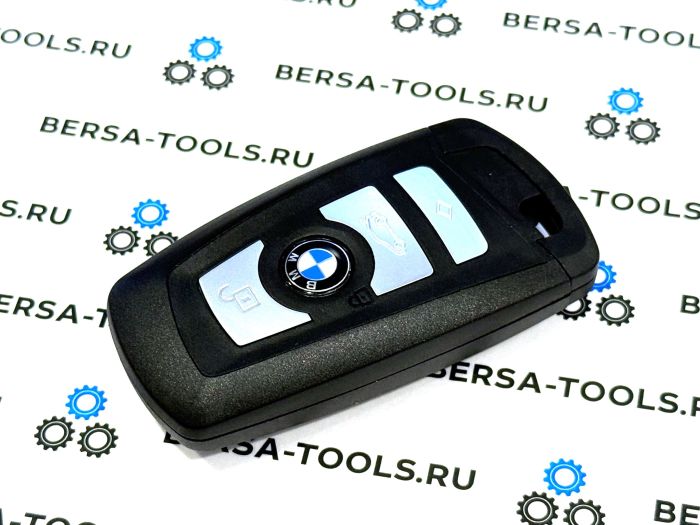 Корпус смарт-ключа BMW F-series черный (4 кнопки)