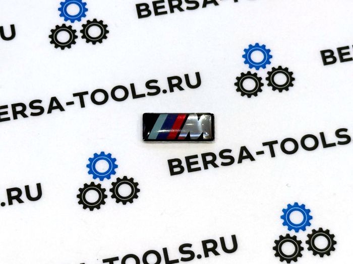Эмблема на руль BMW M-Power (прямоугольная 16 х 7)