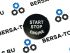 Эмблема на кнопку START STOP BMW (черная) 25 мм