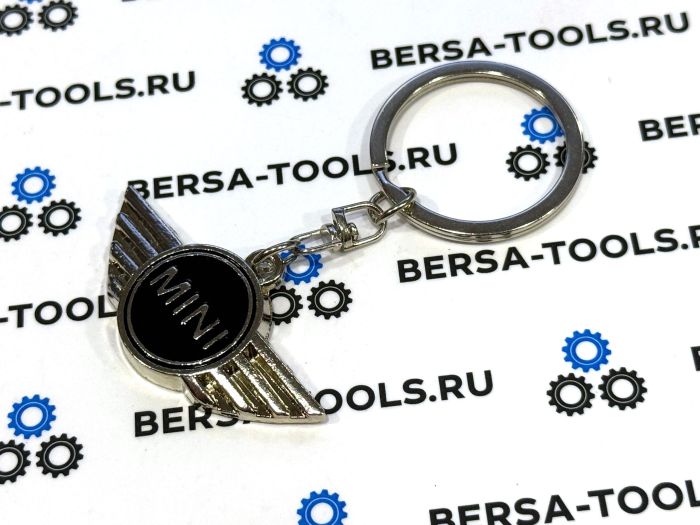 Металлический брелок с логотипом MINI (Чёрный)