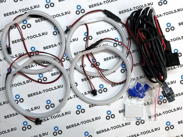 Ангельские глазки Cotton для BMW E39 (фары рестайлинг) Белый