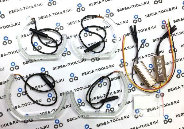 Светодиодные ангельские глазки Crystal Angel Eyes BMW E87, E60, E71 (Двухцветные)