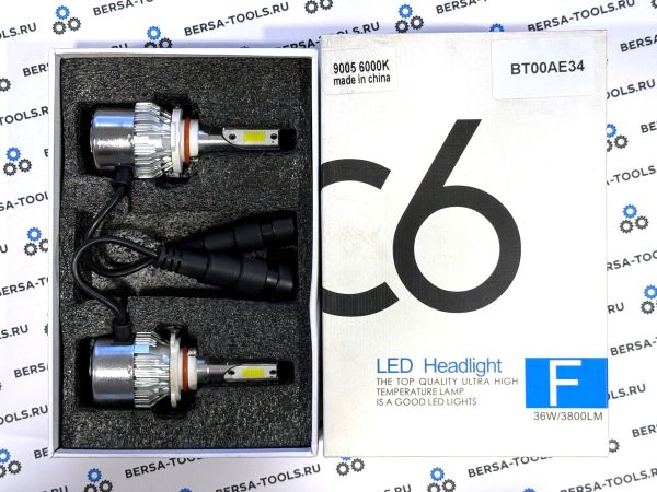Светодиодные лампы головного света C6 Headlight HB3 (9005)