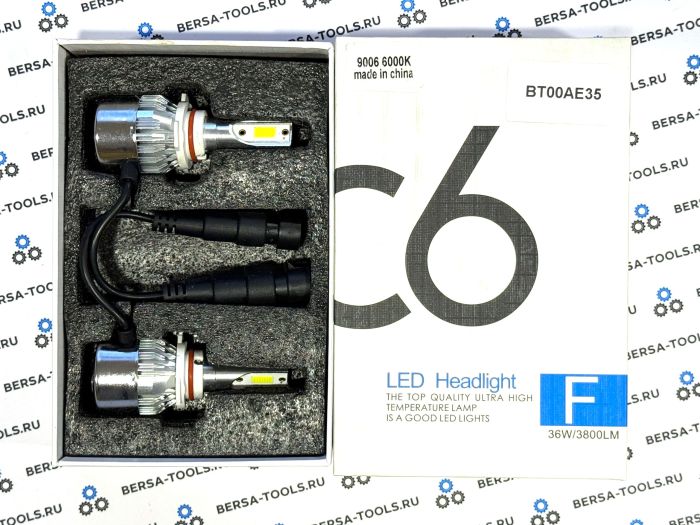 Светодиодные лампы головного света C6 Headlight HB4 (9006)