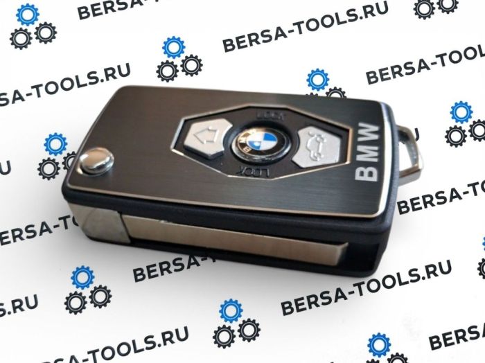 Корпус выкидного ключа "тумбочка" для BMW (C лезвием нового образца HU92)