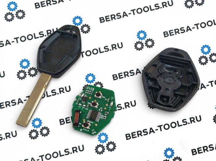 Ключ-ромб в сборе с лезвием нового образца HU92 (CAS 868 mhz) для BMW