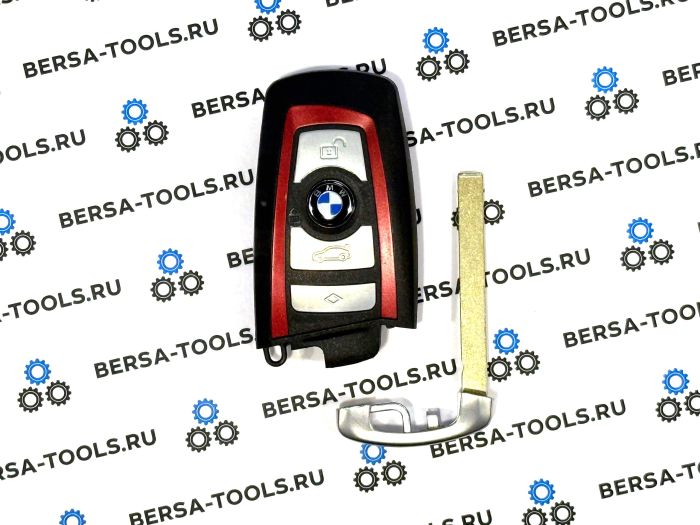 Корпус смарт-ключа BMW F-series красный (4 кнопки)