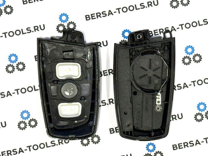 Корпус смарт-ключа BMW F-series серебро (3 кнопки)