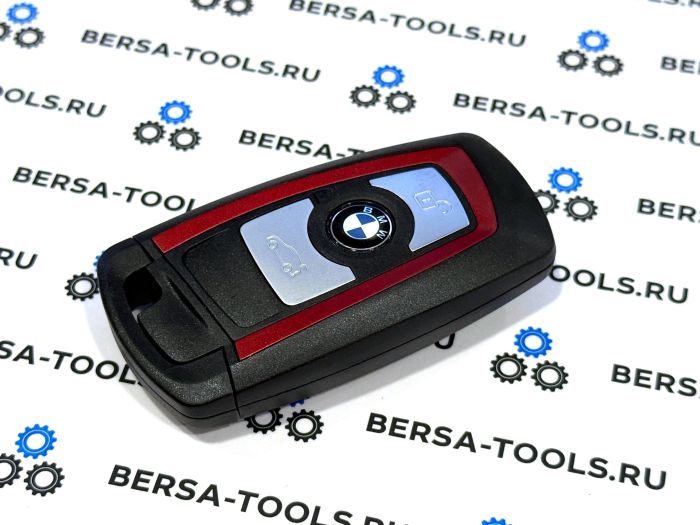 Корпус смарт-ключа BMW F-series красный (3 кнопки)