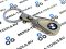 Металлический брелок с логотипом BMW (тип 3)