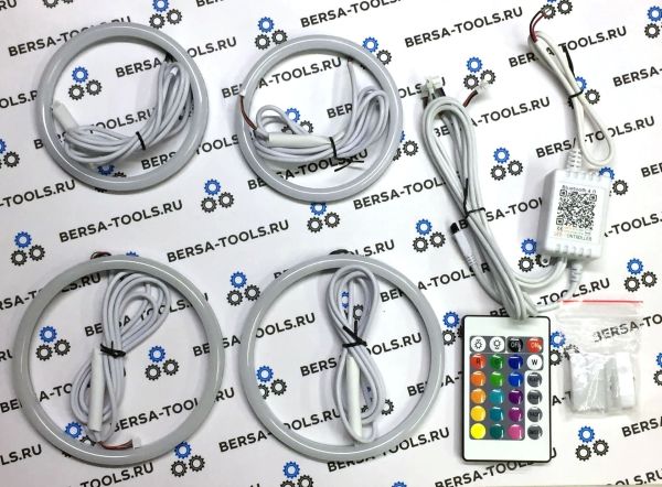 Ангельские глазки Cotton RGB (многоцветные) для BMW E90 pre LCI (дорестайл)