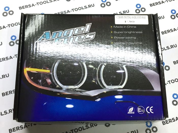 Светодиодные ангельские глазки Crystal Angel Eyes BMW F30 (Двухцветные)