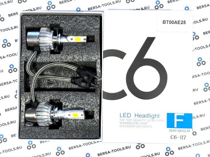 Светодиодные лампы головного света C6 Headlight H7