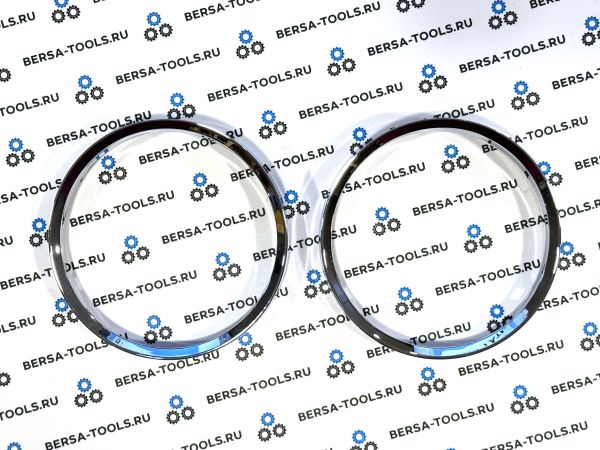 Кольца в приборную панель BMW  e60 (хром, серебро)