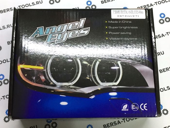 Светодиодные ангельские глазки Crystal Angel Eyes BMW E87, E60, E71 (Цвет: Белый)