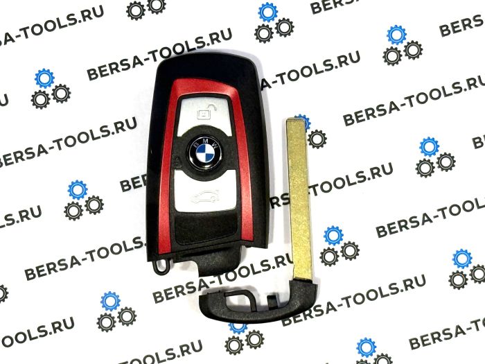 Корпус смарт-ключа BMW F-series красный (3 кнопки)