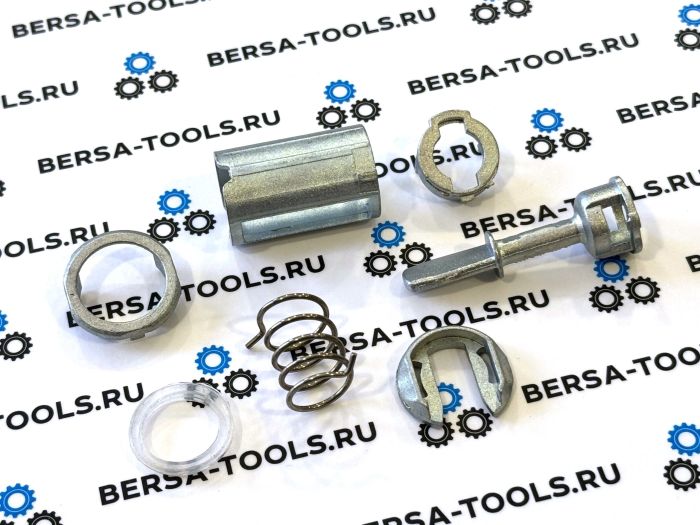 Ремкомплект личинки дверного замка VAG 1U0837167E (шток 45 мм, 7 деталей)