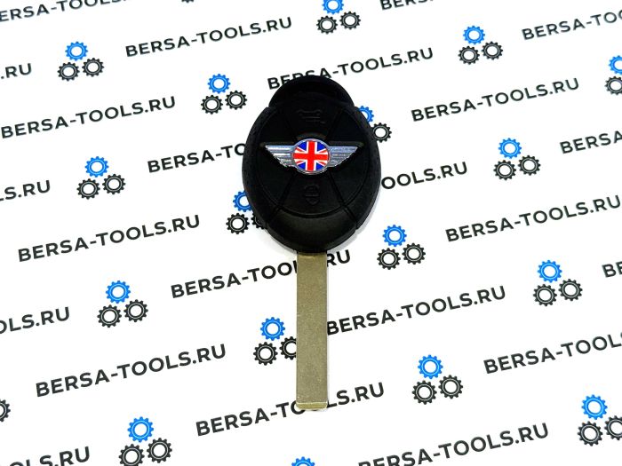 Корпус ключа Mini Cooper (3 кнопки) с Британским флагом