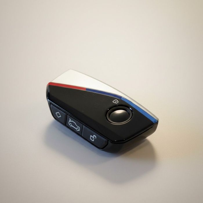 Корпус смарт ключа BMW для G, F, U series  (Цвет: Серебро, Кнопка «Ромб»)